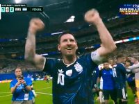 Messi Pimpin Argentina ke Final, The Three Lions Tersungkur 2-1  di Atlanta