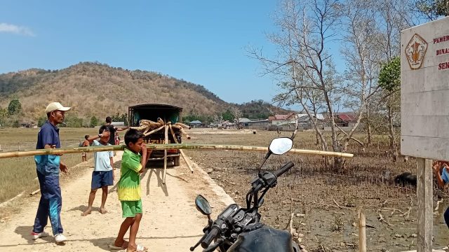 Diguncang Gempa, Dikepung Air Laut SDN Nanga Boleng Bangun Harapan dari Bambu 